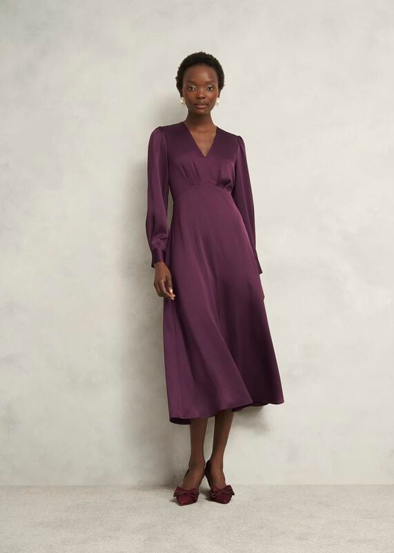 Anais Textured Satin Dress