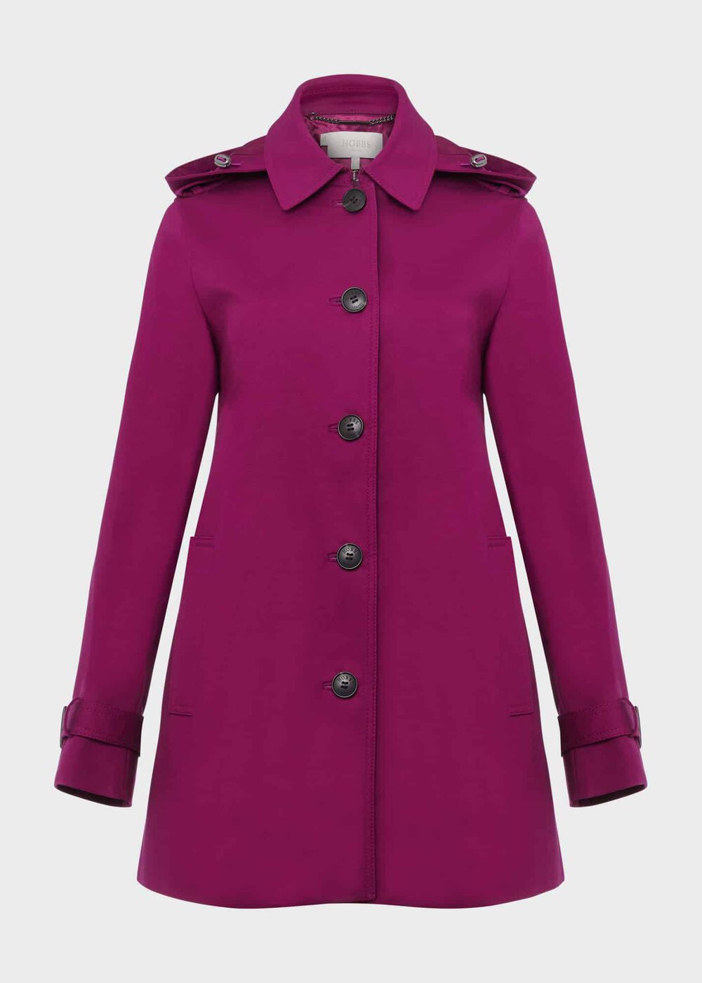 Hooded Chrissie Mac, Bright Plum, hi-res