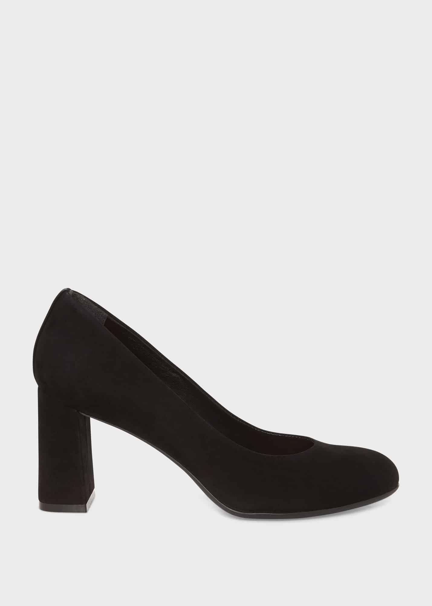 Hobbs black suede shoes on sale
