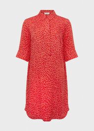 Marciella Tunic Dress, Pink Orange, hi-res