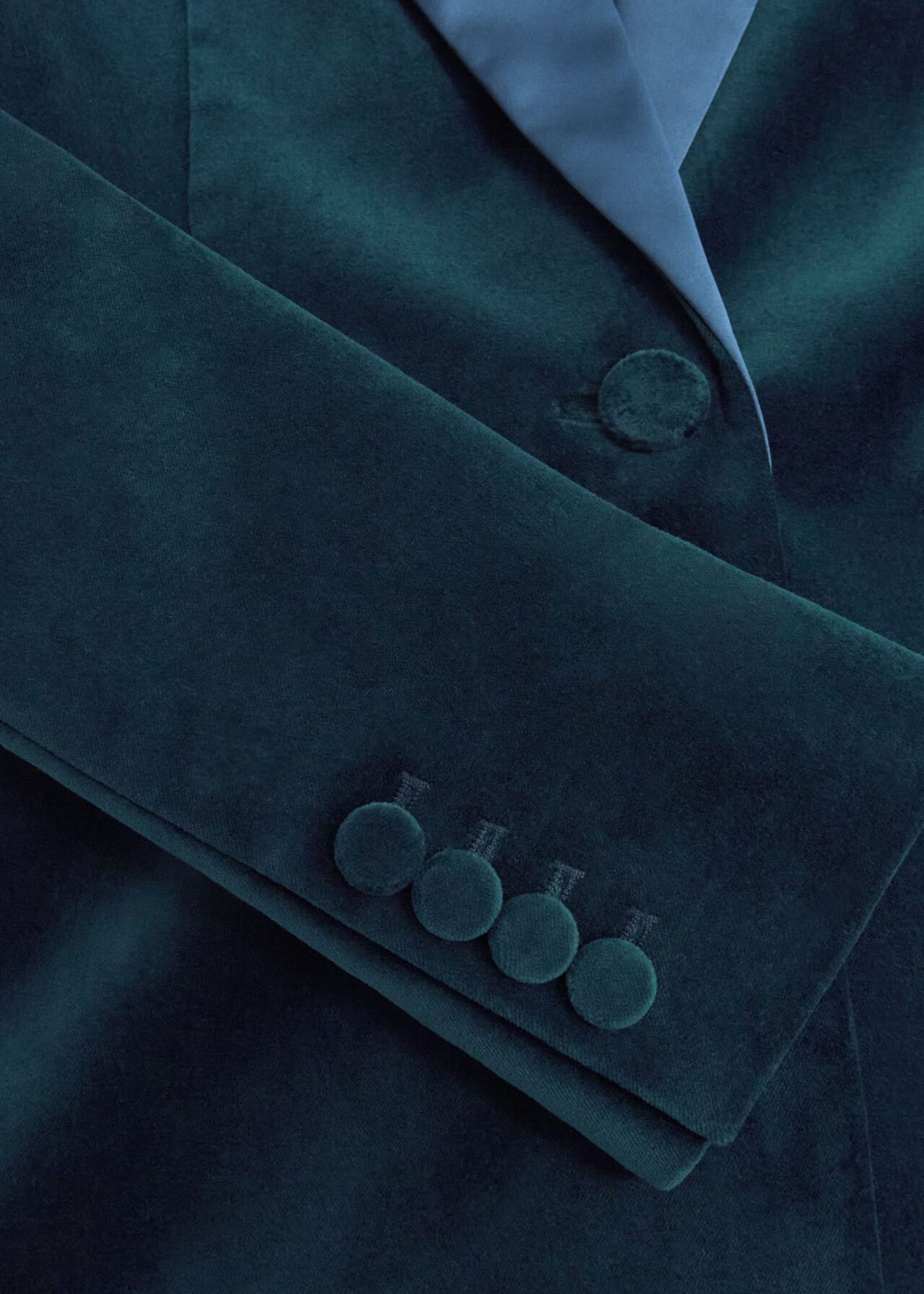 Luna Velvet Jacket, Riverside Blue, hi-res