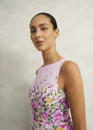 Petite Carly Dress, Pale Pink Multi, hi-res