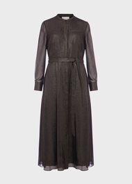 Wren Shirt Dress, Black Gold, hi-res