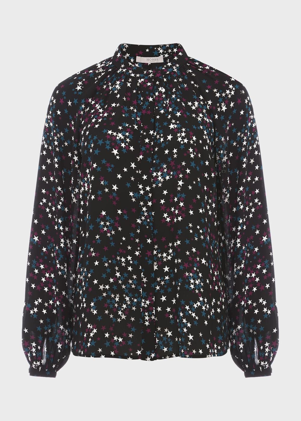 Alycia Star Blouse, Black Multi, hi-res