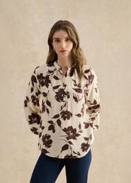 Sherry Blouse, Beige Chocolate, hi-res
