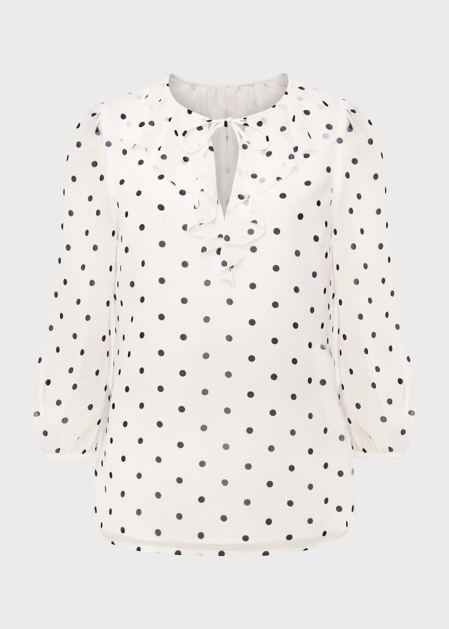 Demi Spot Blouse natural-elegance-olive-bymayaly