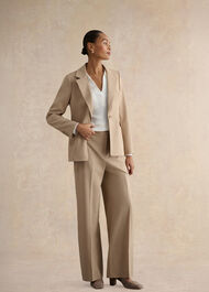 Ashleen Single Breasted Jacket, Neutral, hi-res