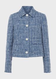 Ashlyn Tweed Jacket, Blue Multi, hi-res