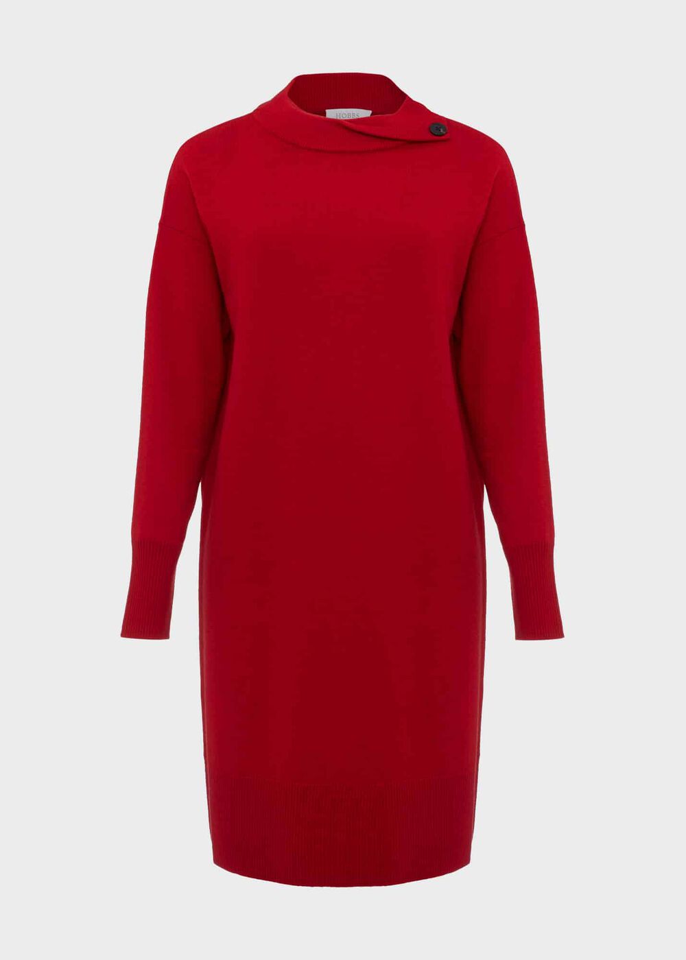 Talia Knitted Dress With Cashmere, True Red, hi-res