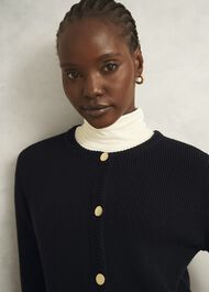 Simona Knitted Jacket, Black, hi-res