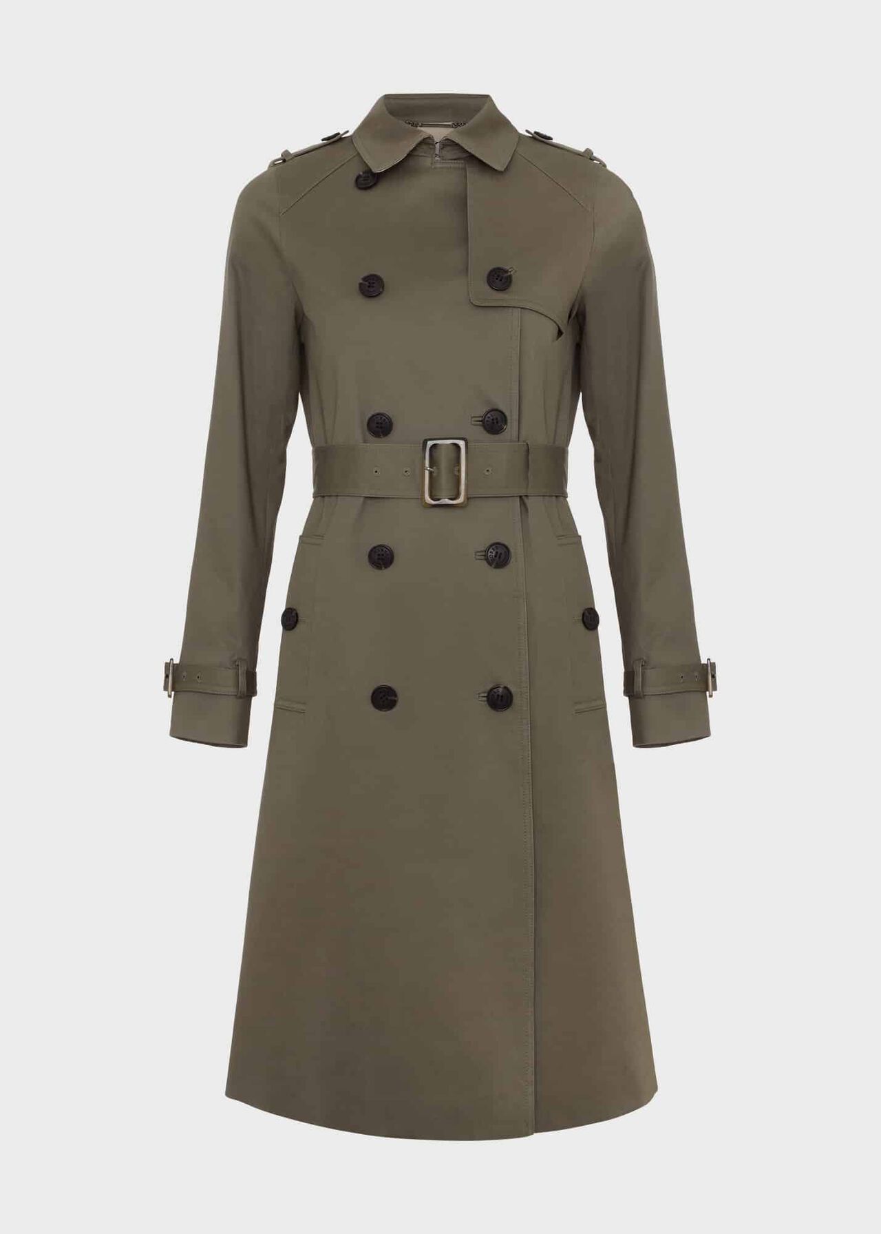 Lisa Trench Shower Resistant Trench Coat, Olive Green, hi-res
