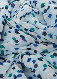 Georgiana Printed Fit And Flare Dress, Blue Multi, hi-res
