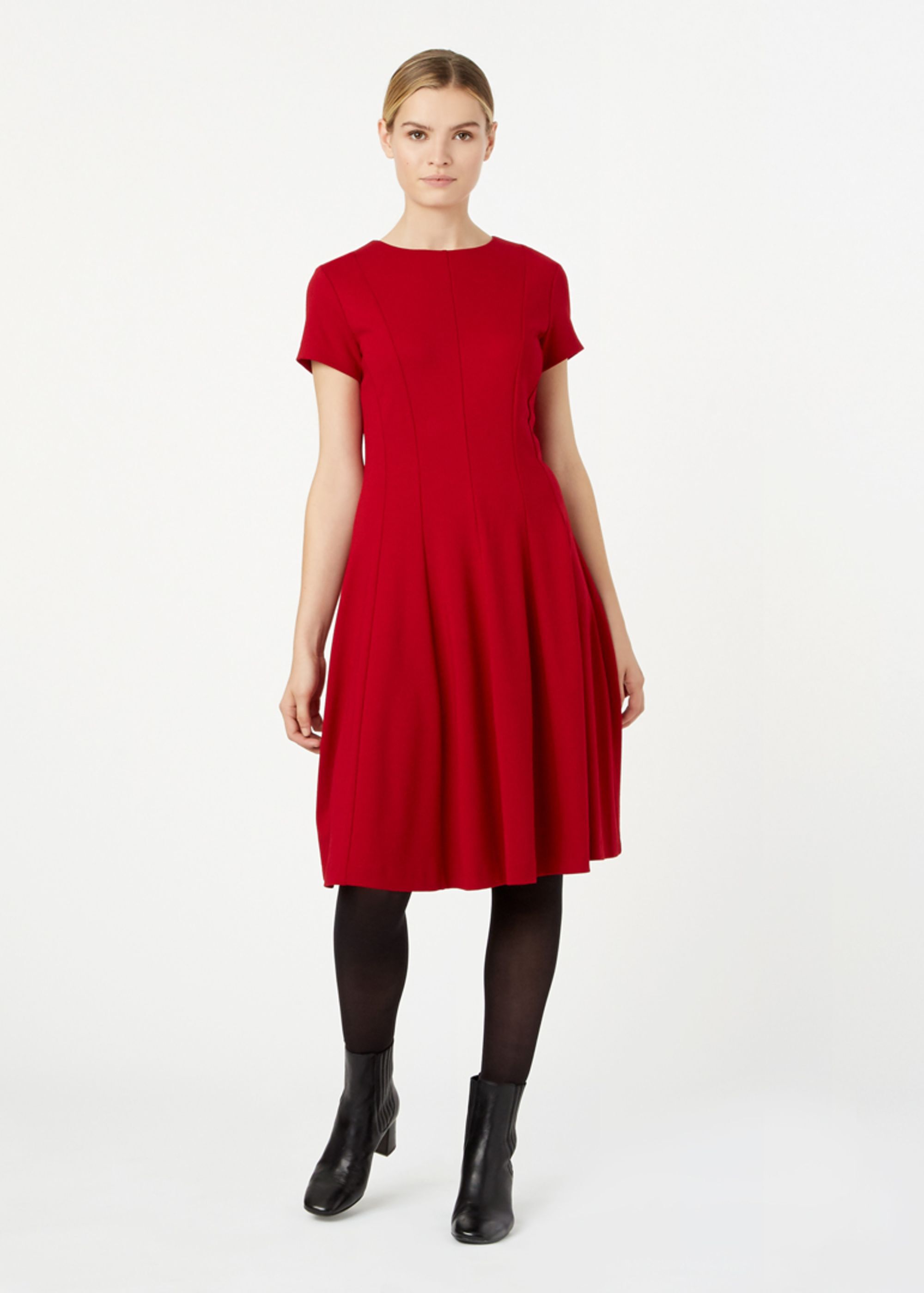 midi dress with ruffle bottom