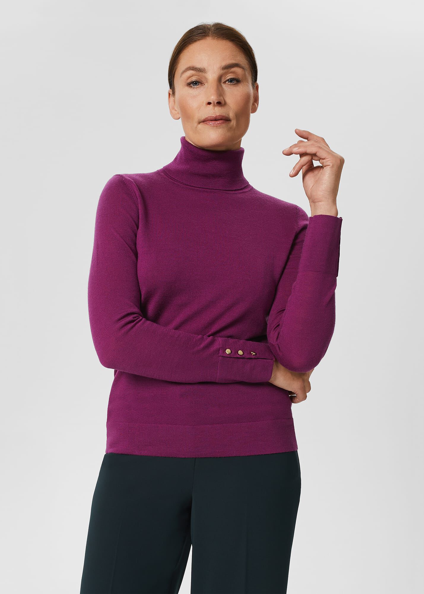 Hobbs lara rib roll neck sale