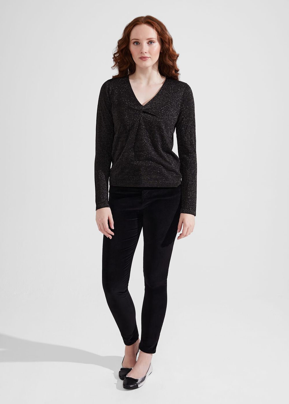 Myla Sparkle Jumper, Black Silver, hi-res