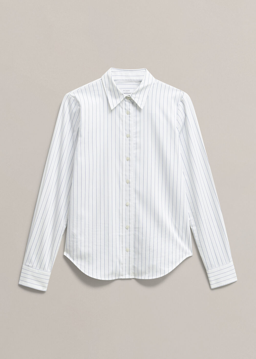 Viola Stripe Shirt, White Blue, hi-res