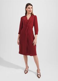 Malikah Dress, Rhubarb Red, hi-res