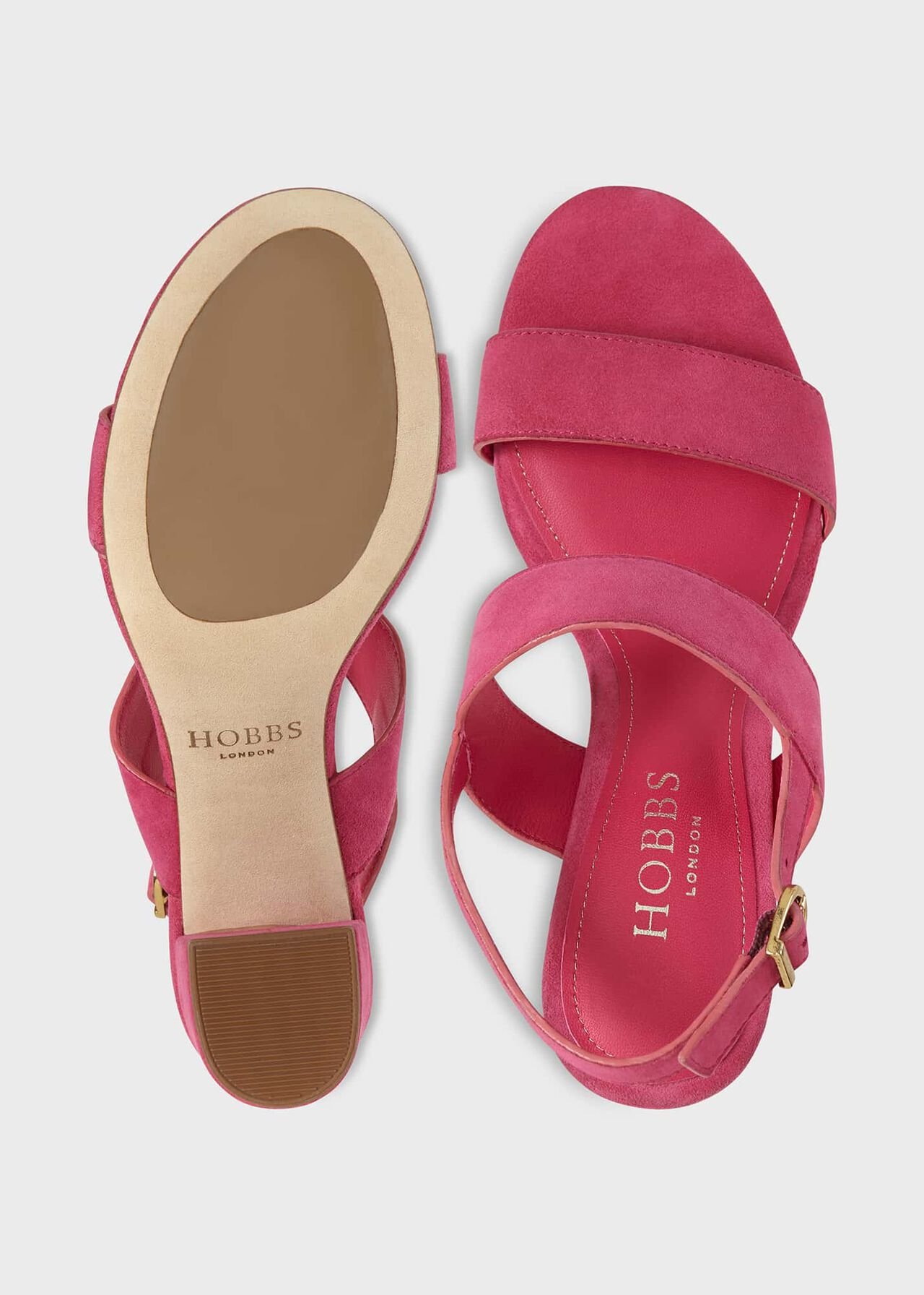 Blake Heeled Sandal, Bright Pink, hi-res