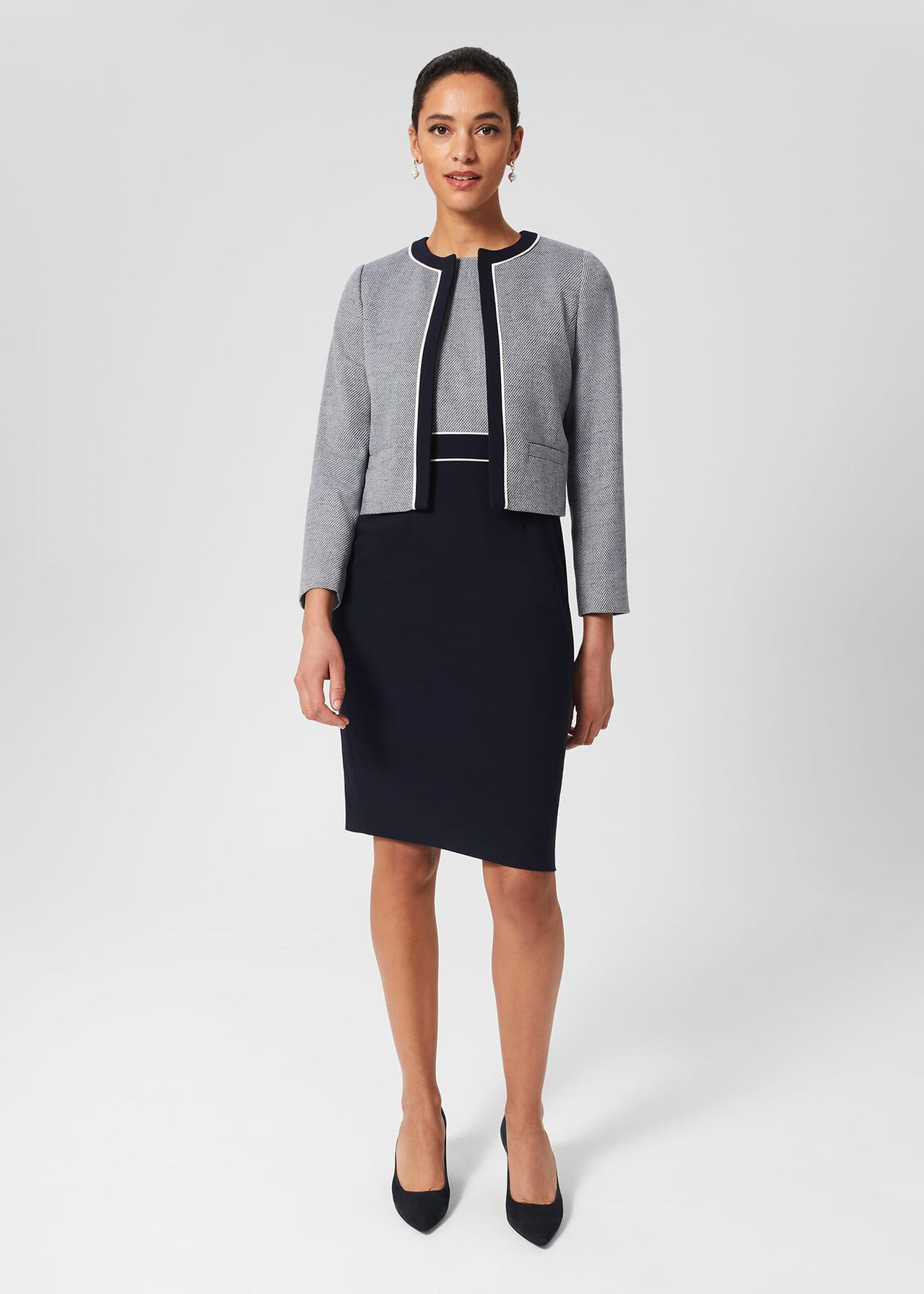 Petite Steph Jacket, Navy Multi, hi-res