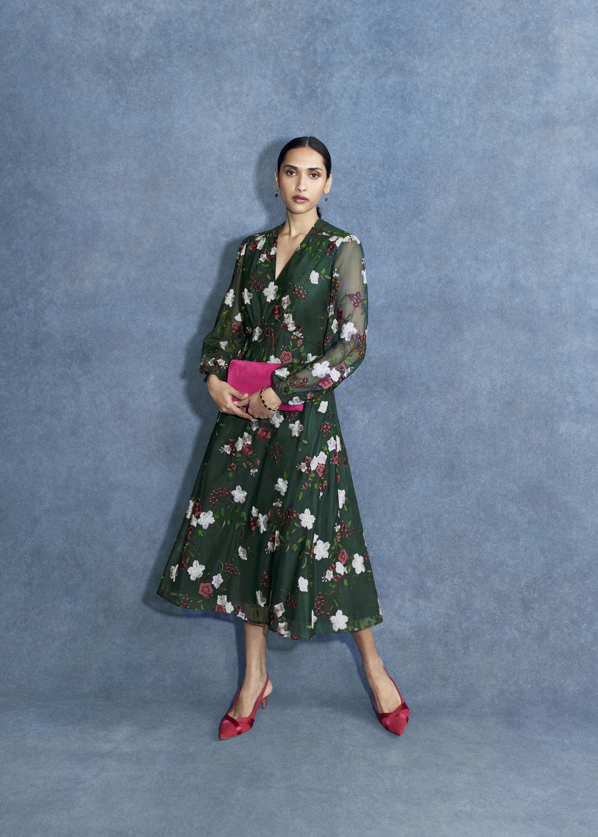Flo Embroidered Dress | Hobbs US |