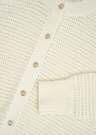 Felicity Cotton Cardigan, Warm Ivory, hi-res
