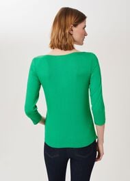 Sonya Double Fronted Top, Apple Green, hi-res