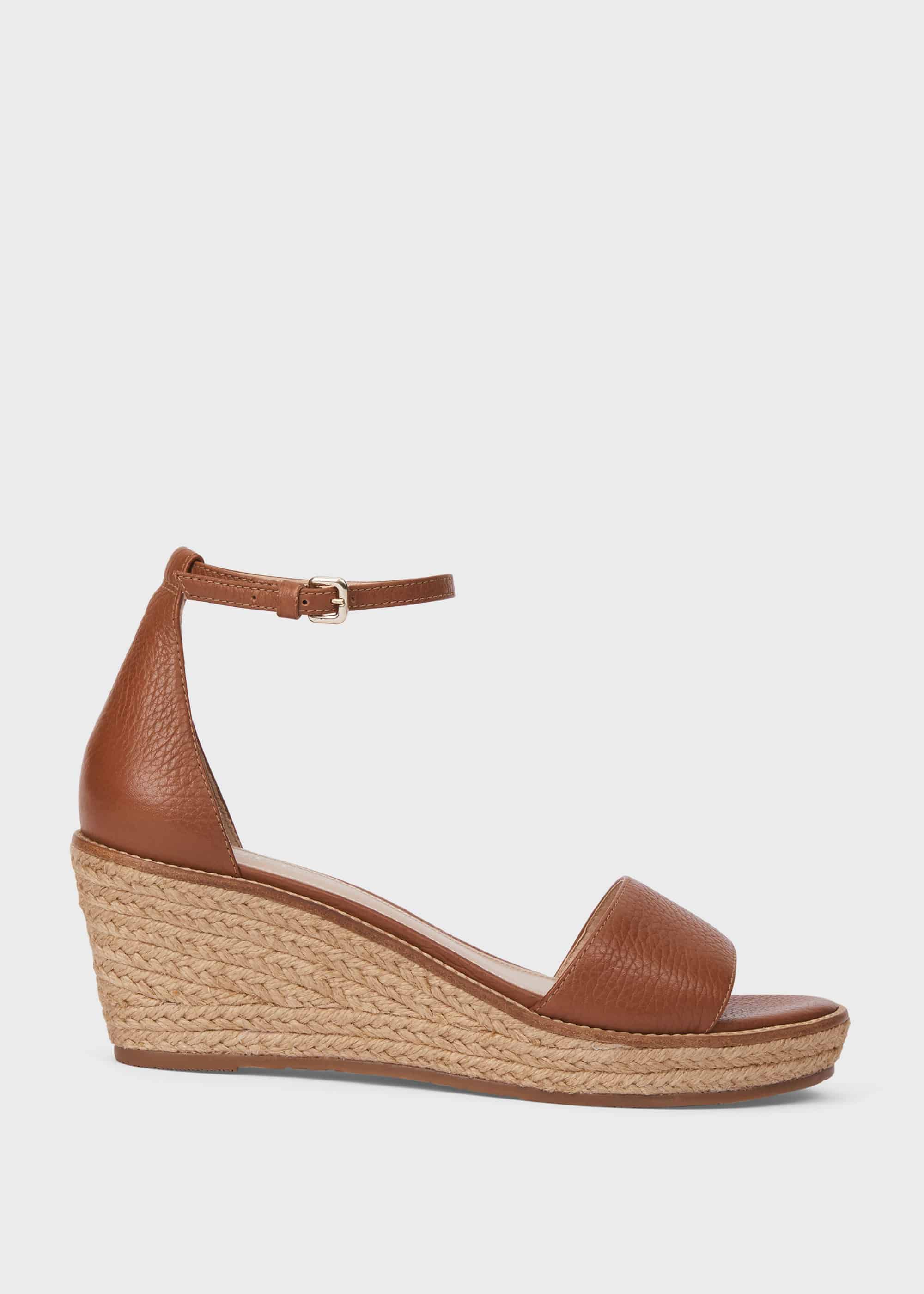 tan wedges low heel