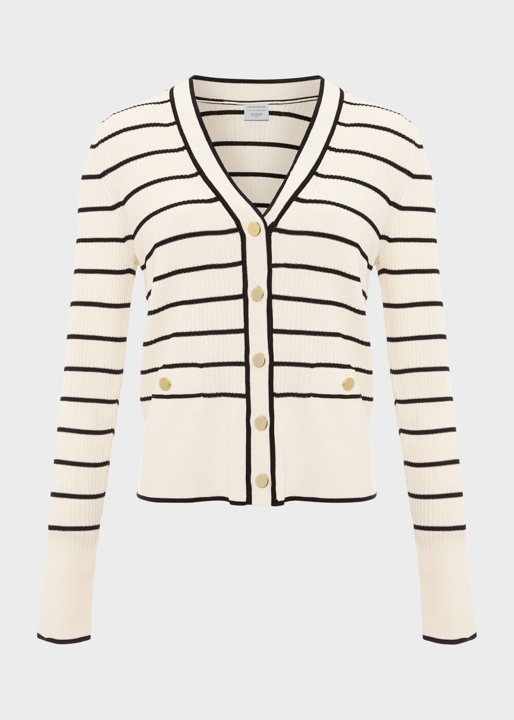 Belmont Cardigan, Ivory Black, hi-res