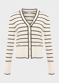 Belmont Cardigan, Ivory Black, hi-res