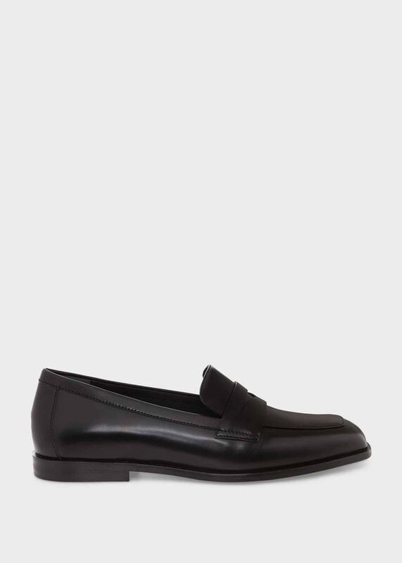 Women's Loafers | Tan & Black Leather Loafers | Hobbs London