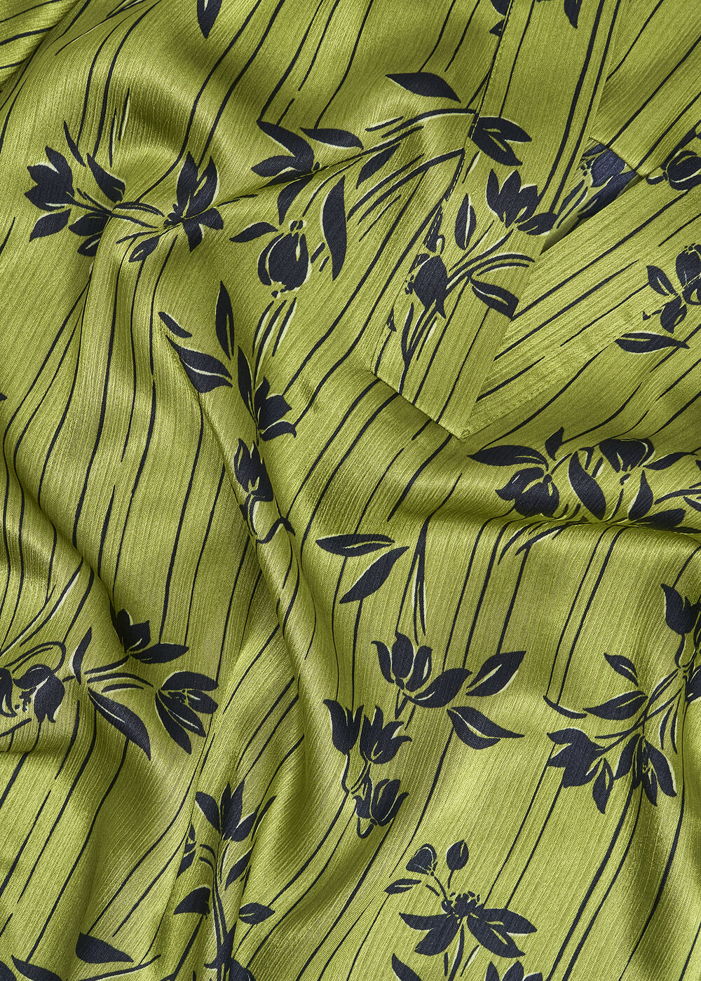 Fara Blouse, Green Navy, hi-res