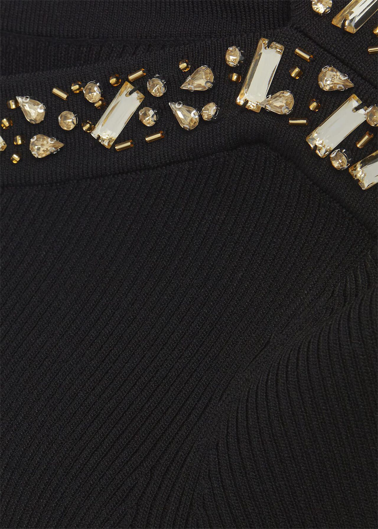 Emily Knitted Sequin Dress, Black, hi-res