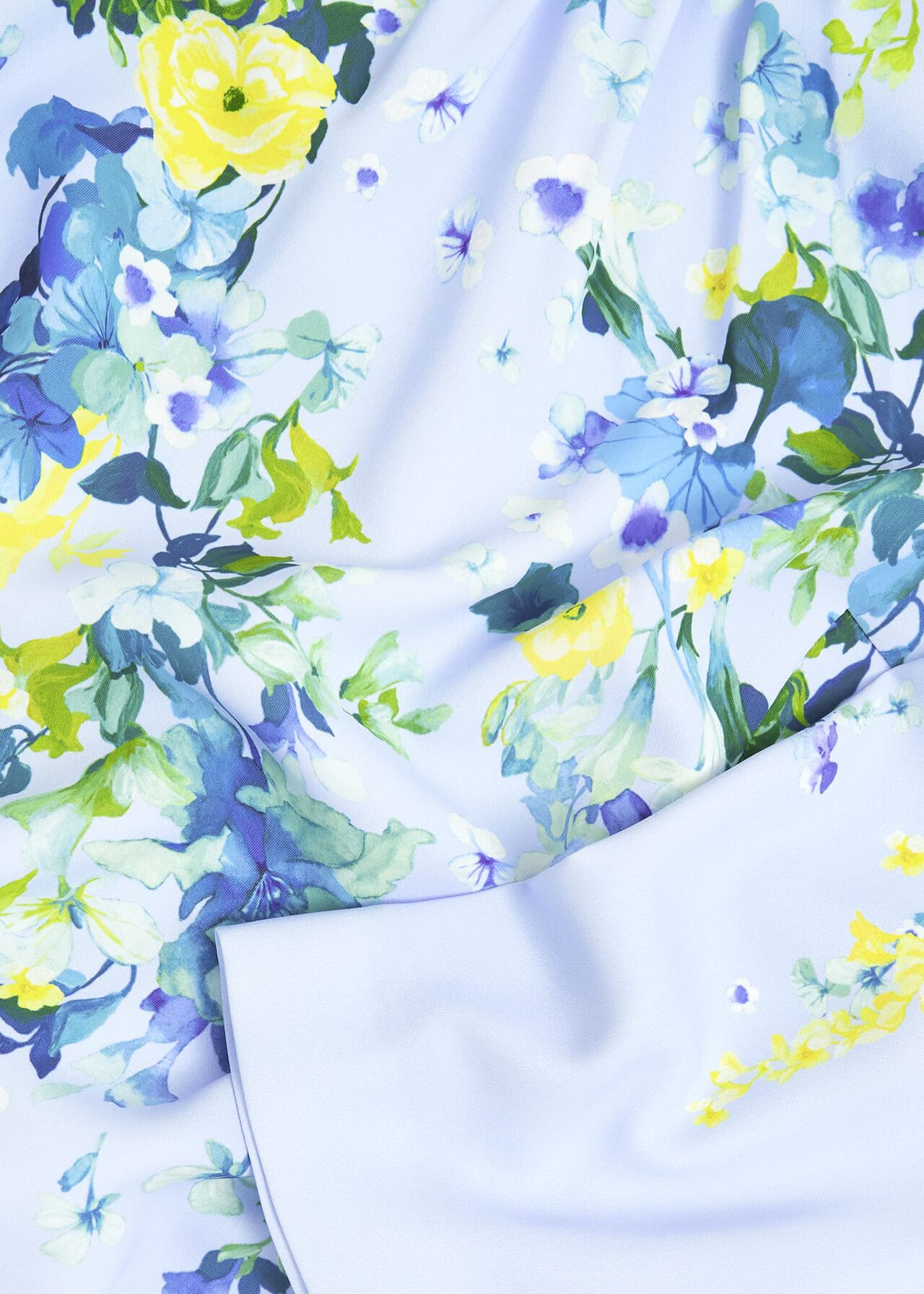 Honour Floral Midi Dress, Pale Blue Multi, hi-res