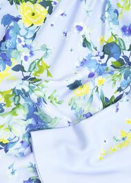 Honour Floral Midi Dress, Pale Blue Multi, hi-res