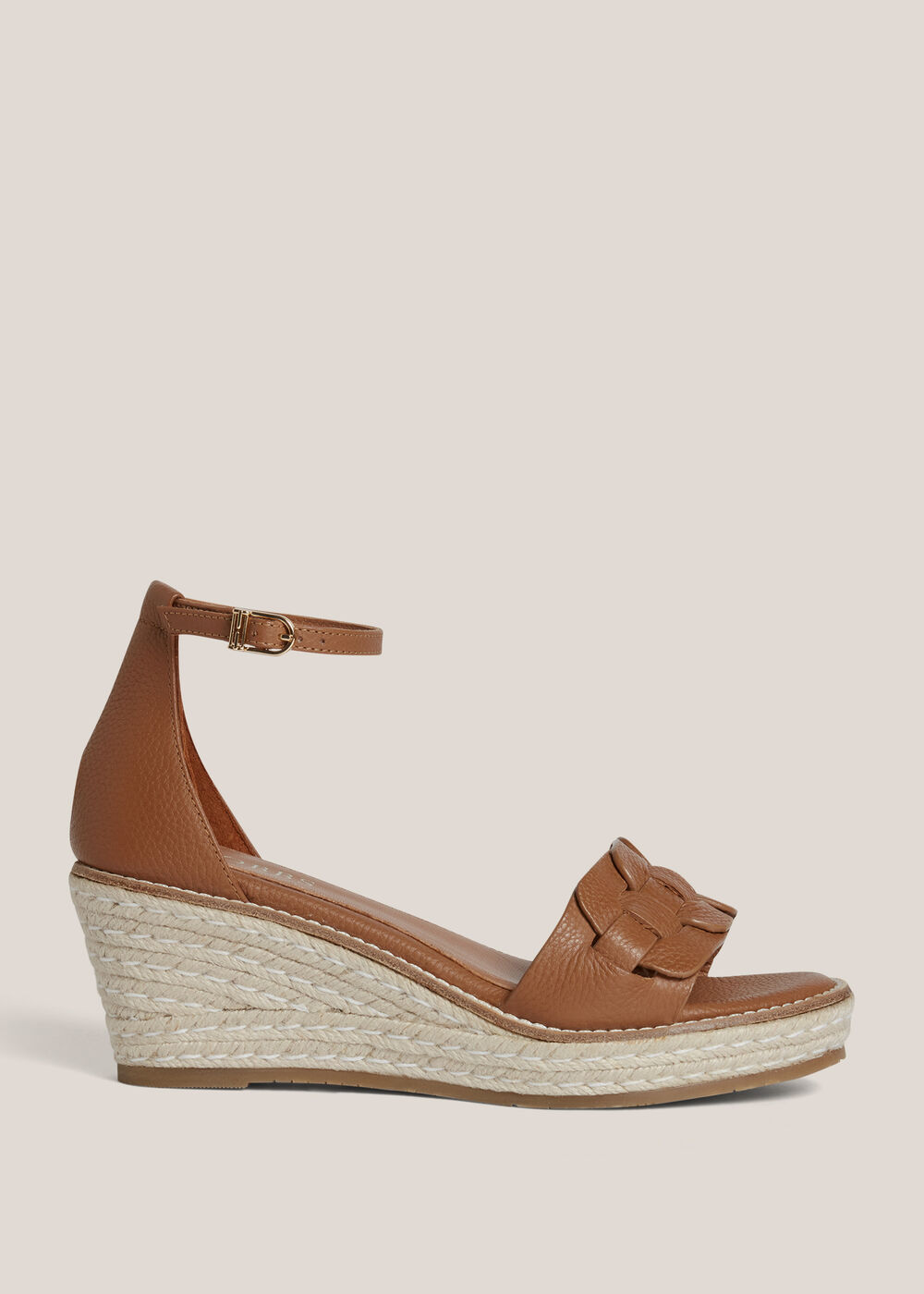 Francis Leather Espadrilles, Tan, hi-res