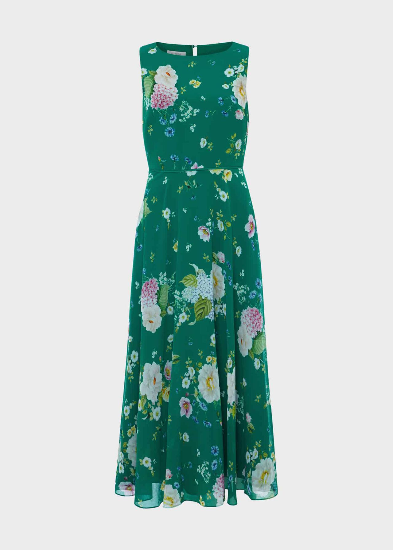 Petite Carly Floral Dress, Green Multi, hi-res