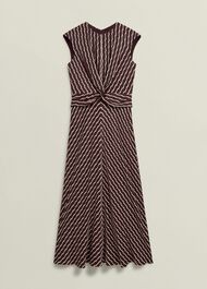 Burnby Dress, Brown Ivory, hi-res