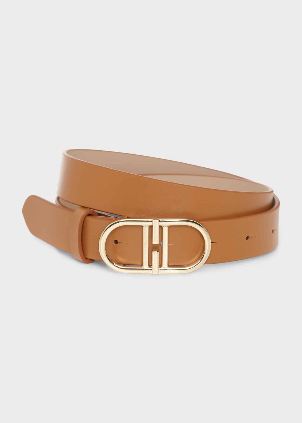 Kiera Leather Belt, Tan, hi-res