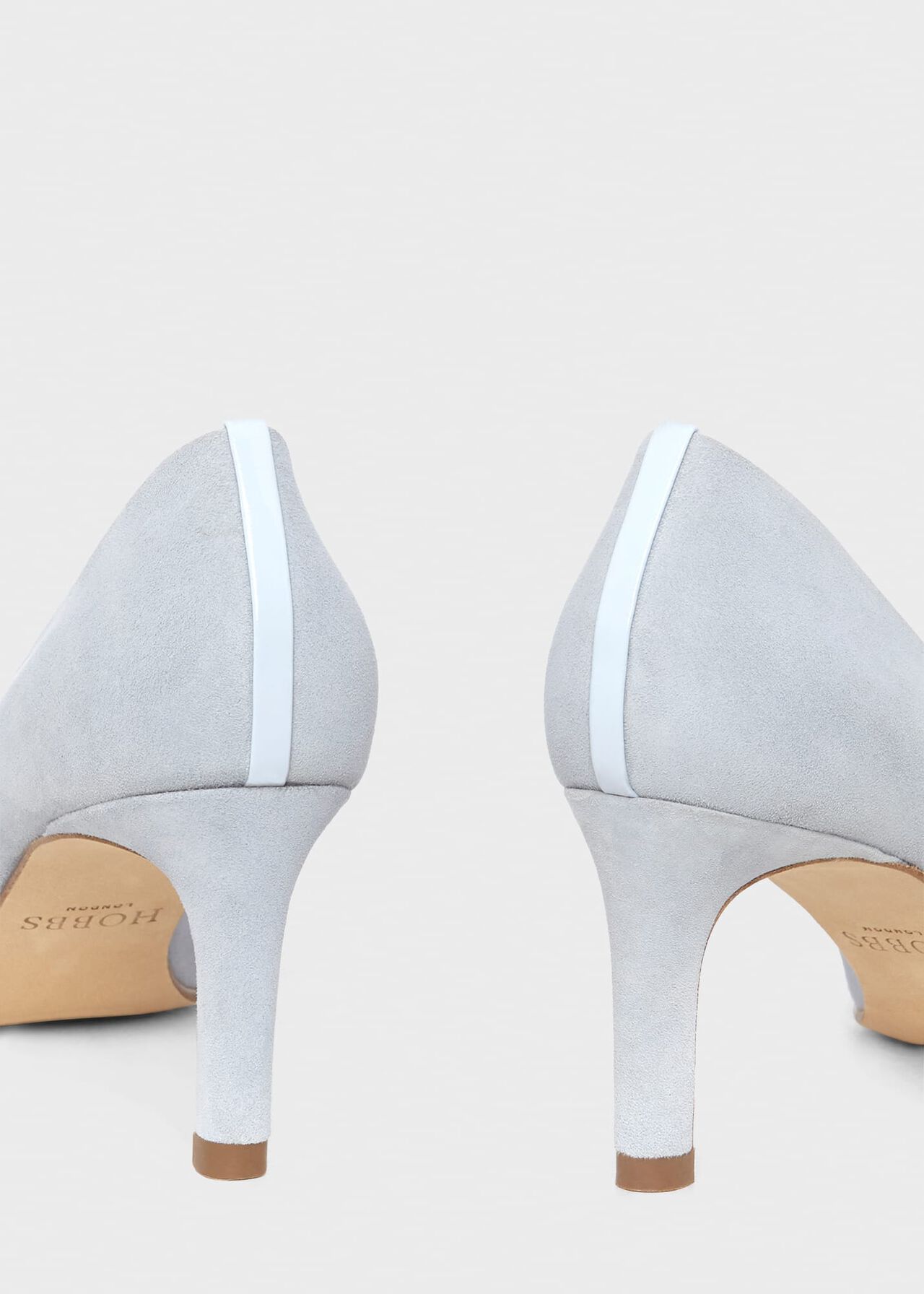 Lizzie Suede Court Shoes , Celeste Blue, hi-res