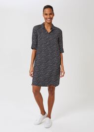 Marciella Dress, Navy Ivory, hi-res