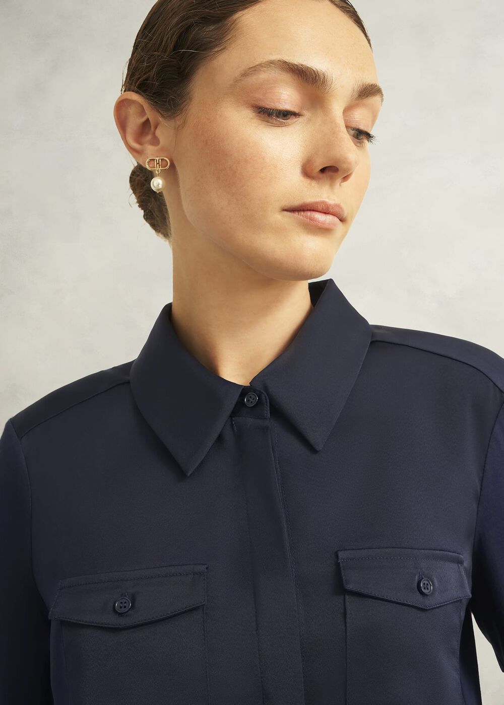Evianna Shirt, Midnight Navy, hi-res