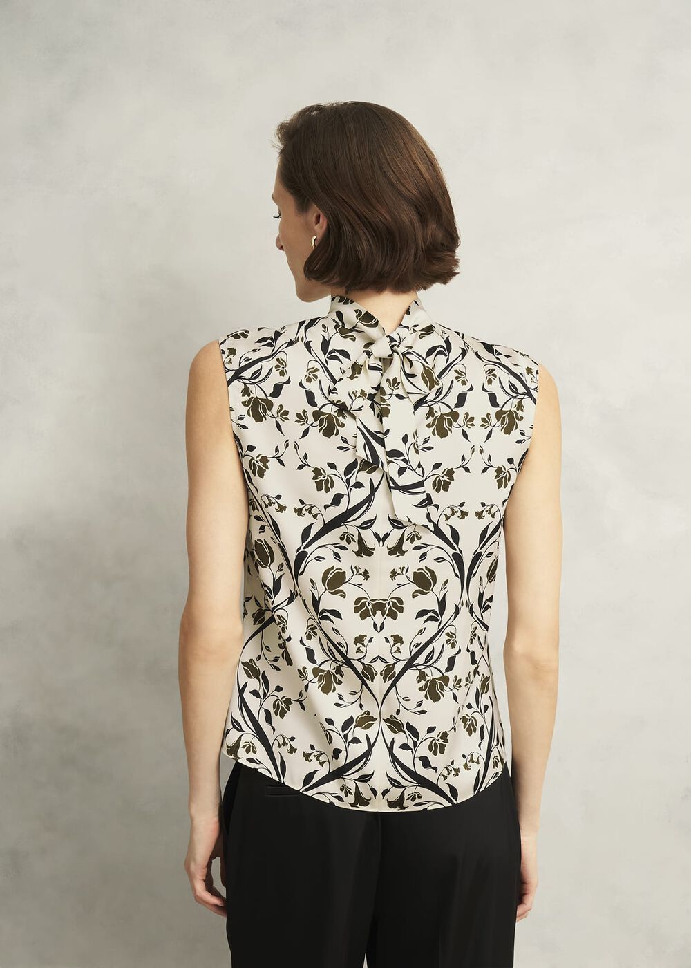 Harptree Blouse, Ivory Olive, hi-res