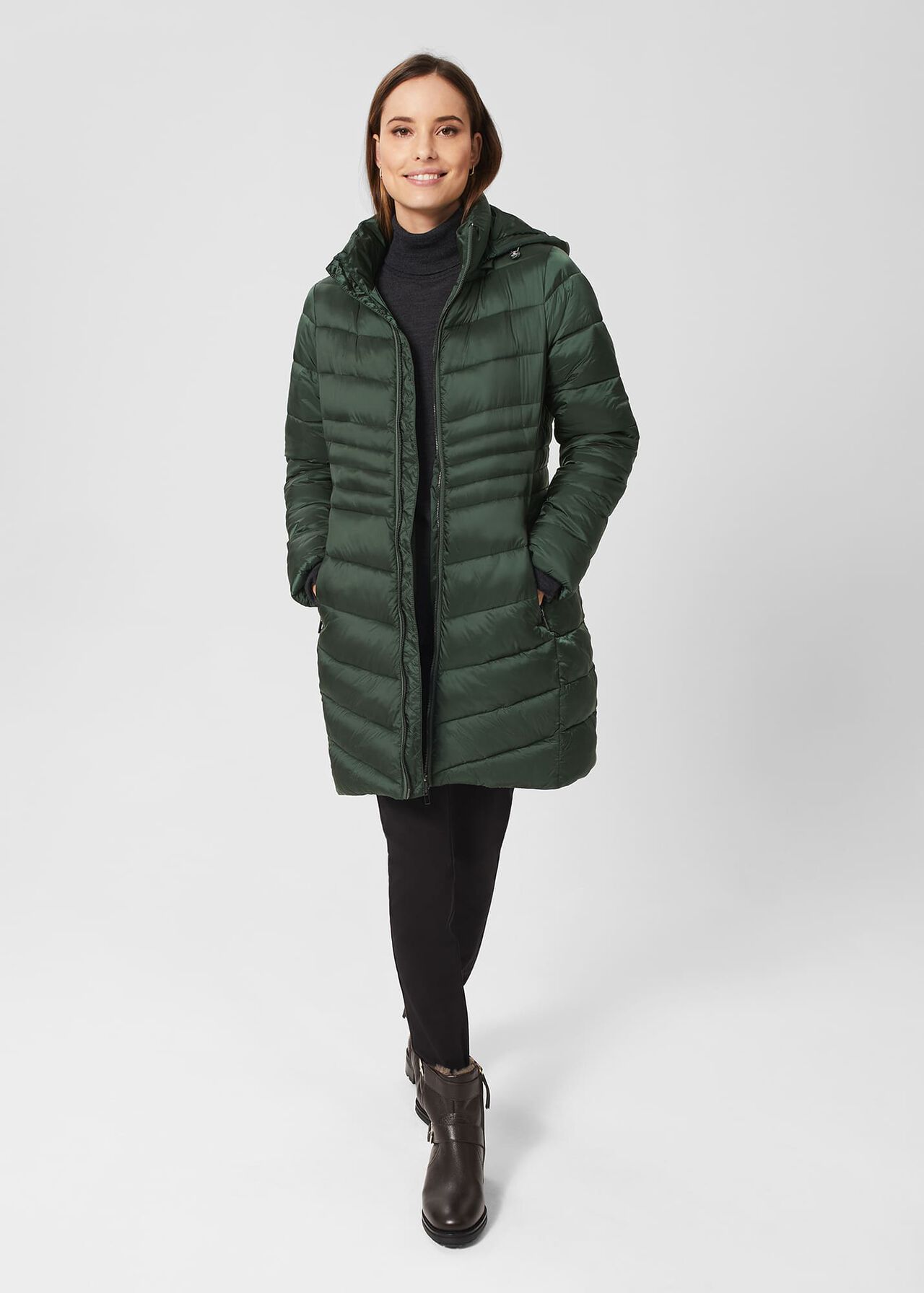 Petite Nessie Puffer, Rich Sage Green, hi-res