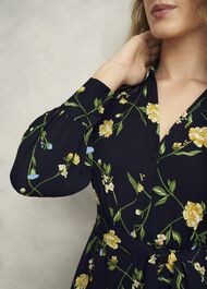 Everly Dress, Navy Multi, hi-res