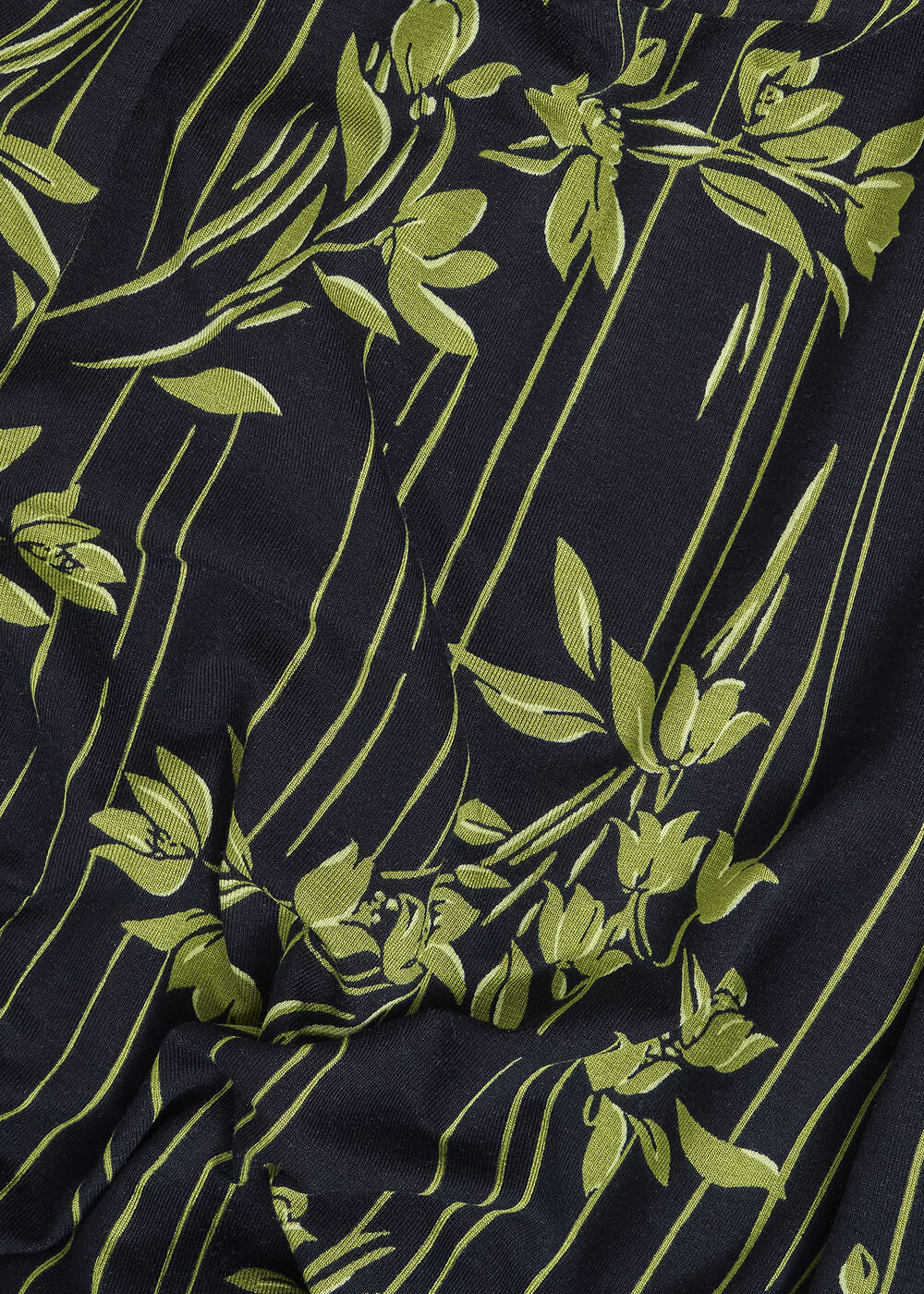 Julia Printed Top, Navy Green, hi-res