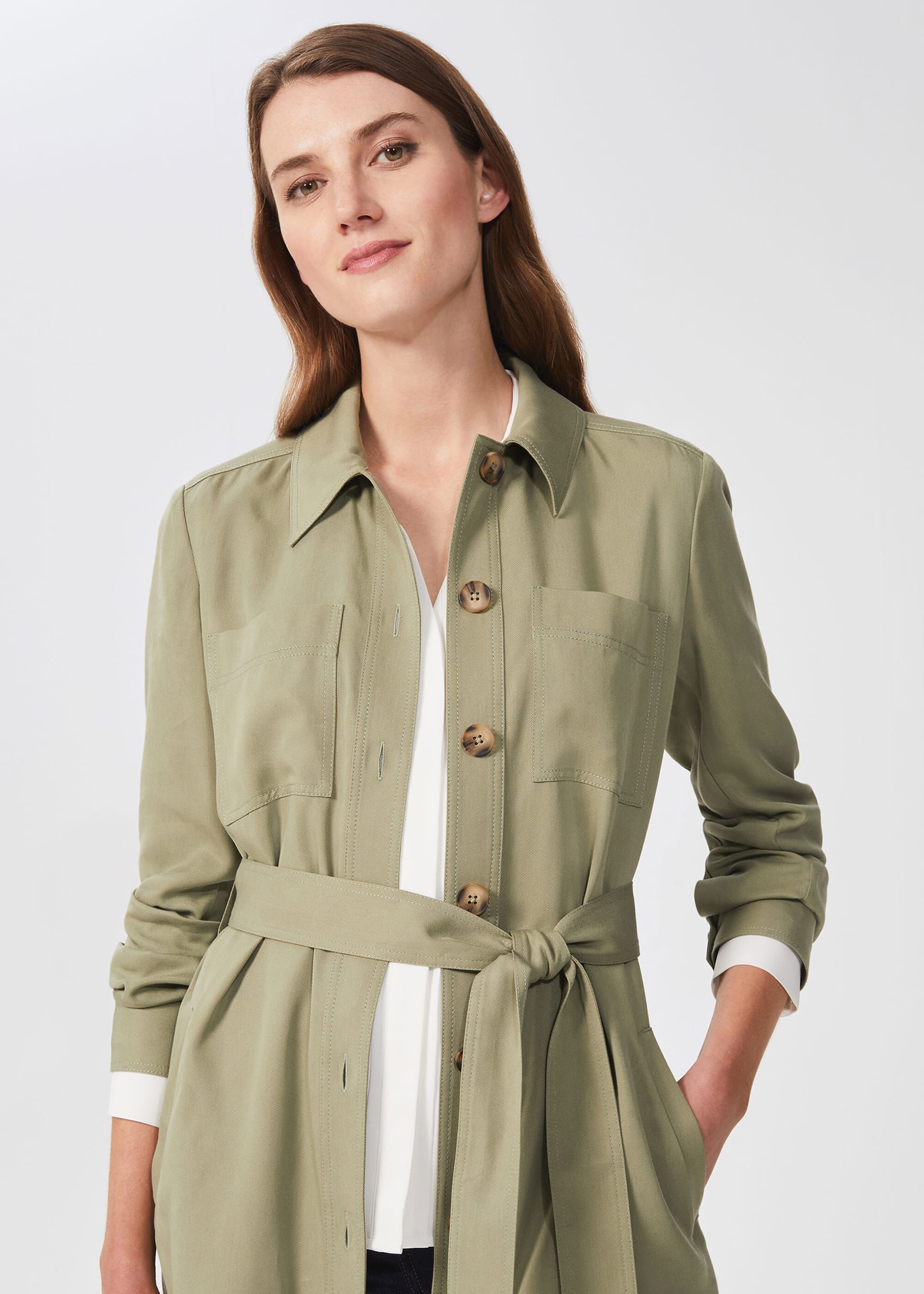 light green utility jacket