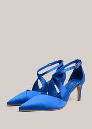 Marissa Satin Courts, Azure Blue, hi-res