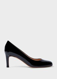 Lizzie Patent Stiletto Court Shoes, Black, hi-res