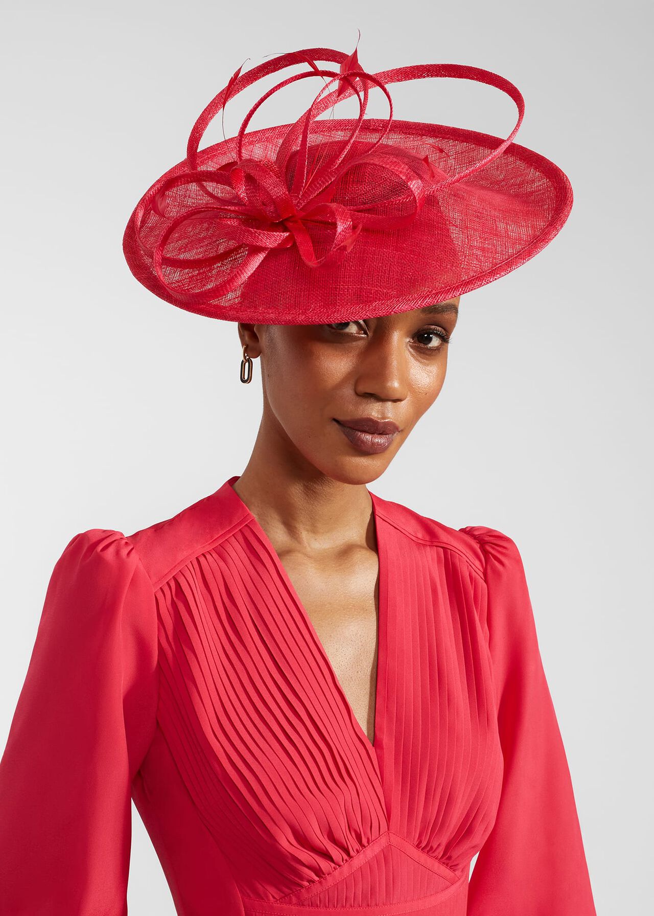 Freya Fascinator, Rouge Pink, hi-res