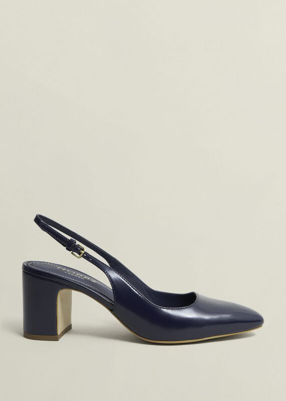 Lily Leather Slingbacks